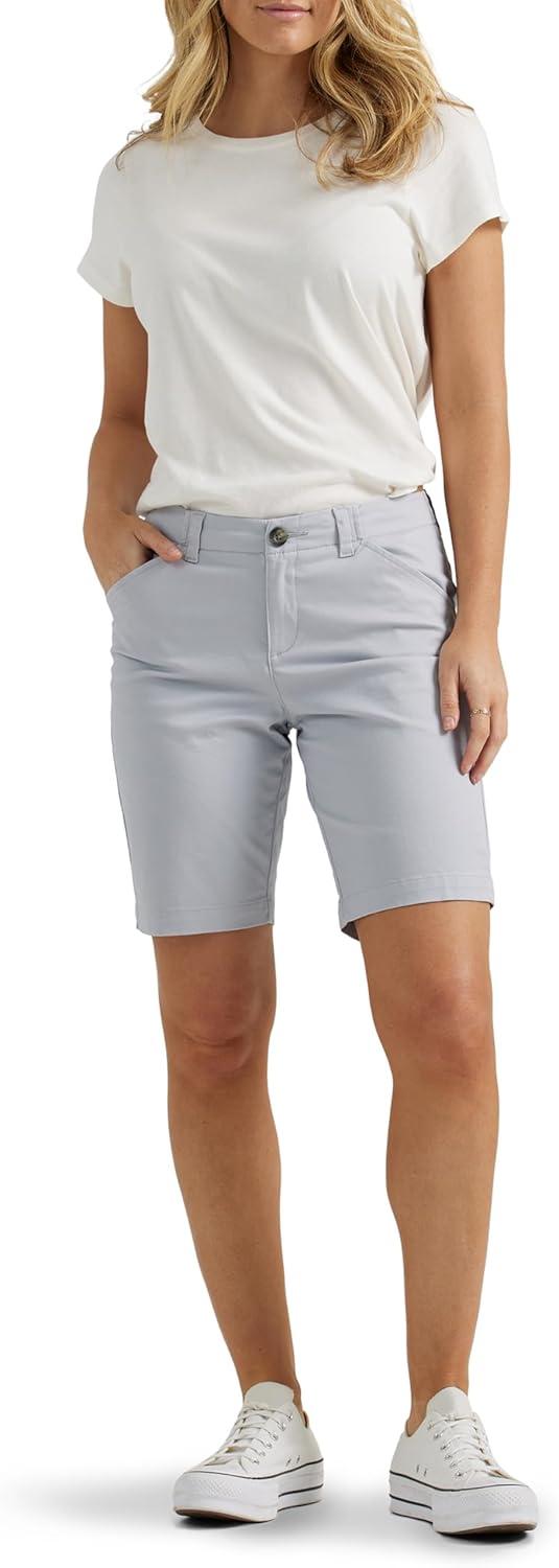 imageLee Womens Legendary 9 Chino Bermuda ShortMaterial Gray
