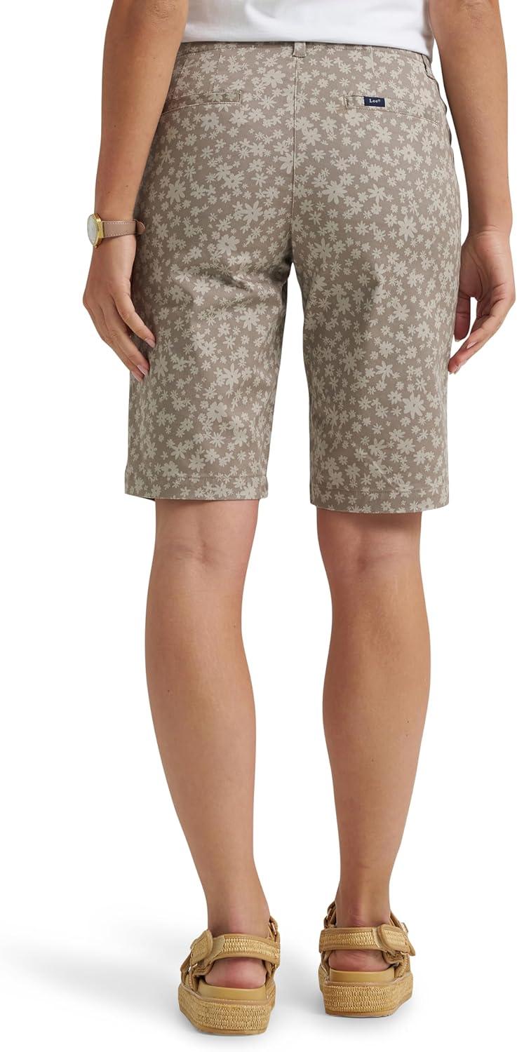 imageLee Womens Legendary 9 Chino Bermuda ShortMushroomSalina Stone Floral