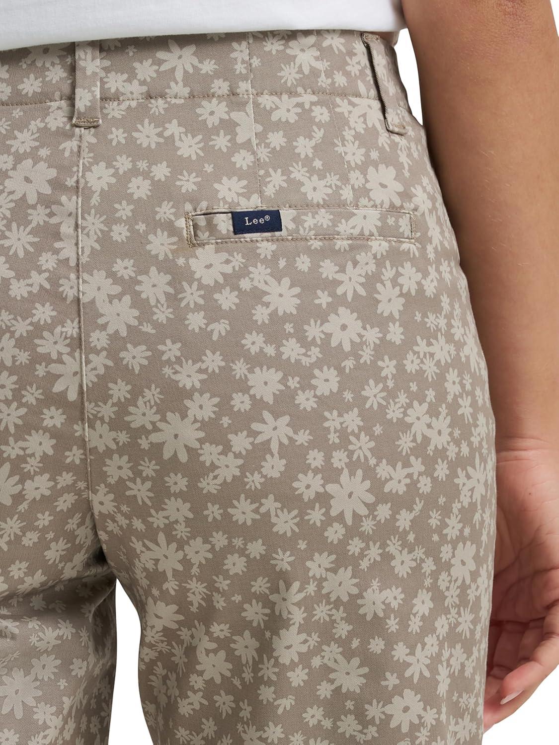 imageLee Womens Legendary 9 Chino Bermuda ShortMushroomSalina Stone Floral