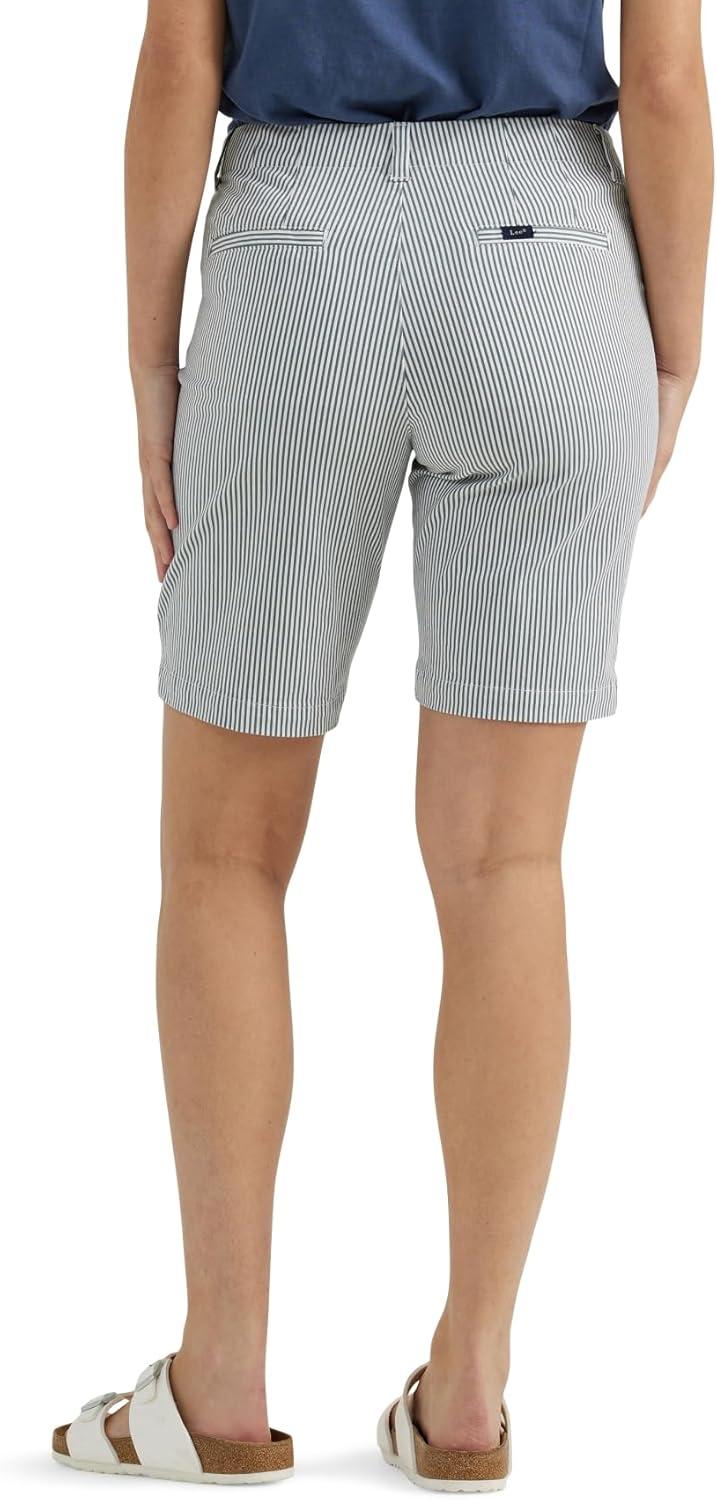 imageLee Womens Legendary 9 Chino Bermuda ShortSummit Stripe