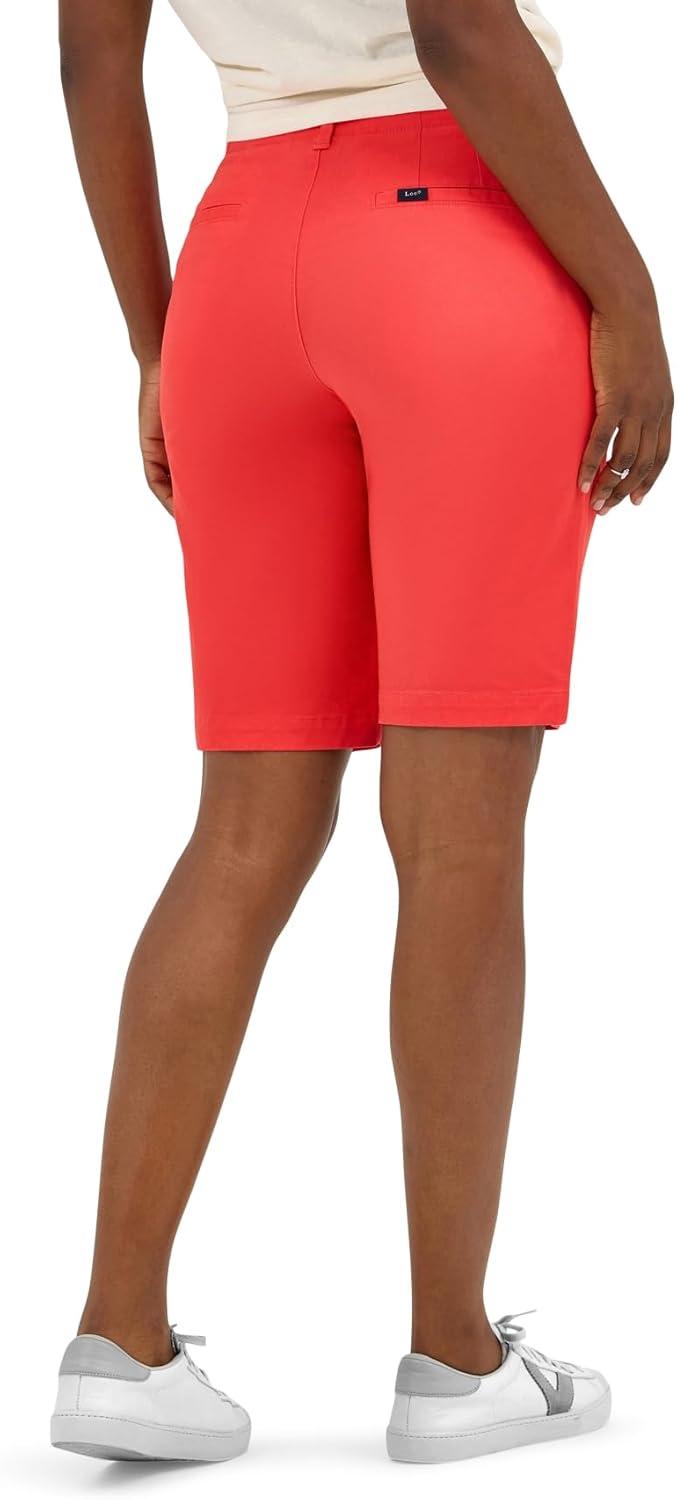 imageLee Womens Legendary 9 Chino Bermuda ShortSunset Red