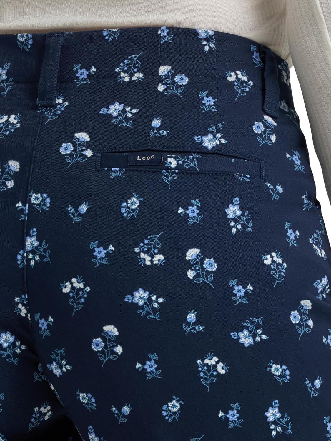 imageLee Womens Legendary Chino PantMood Indigo Floral