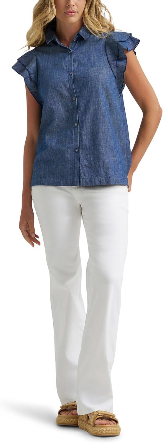 imageLee Womens Legendary Flutter Sleeve ShirtWeekend Cabin