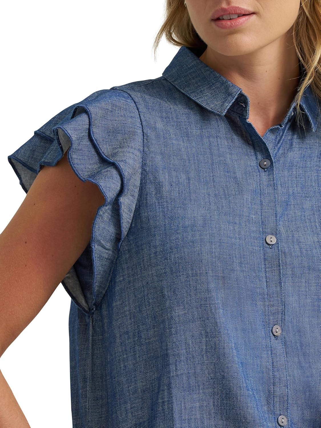 imageLee Womens Legendary Flutter Sleeve ShirtWeekend Cabin