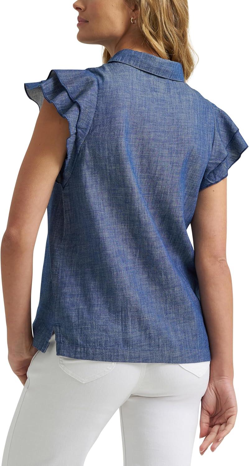 imageLee Womens Legendary Flutter Sleeve ShirtWeekend Cabin