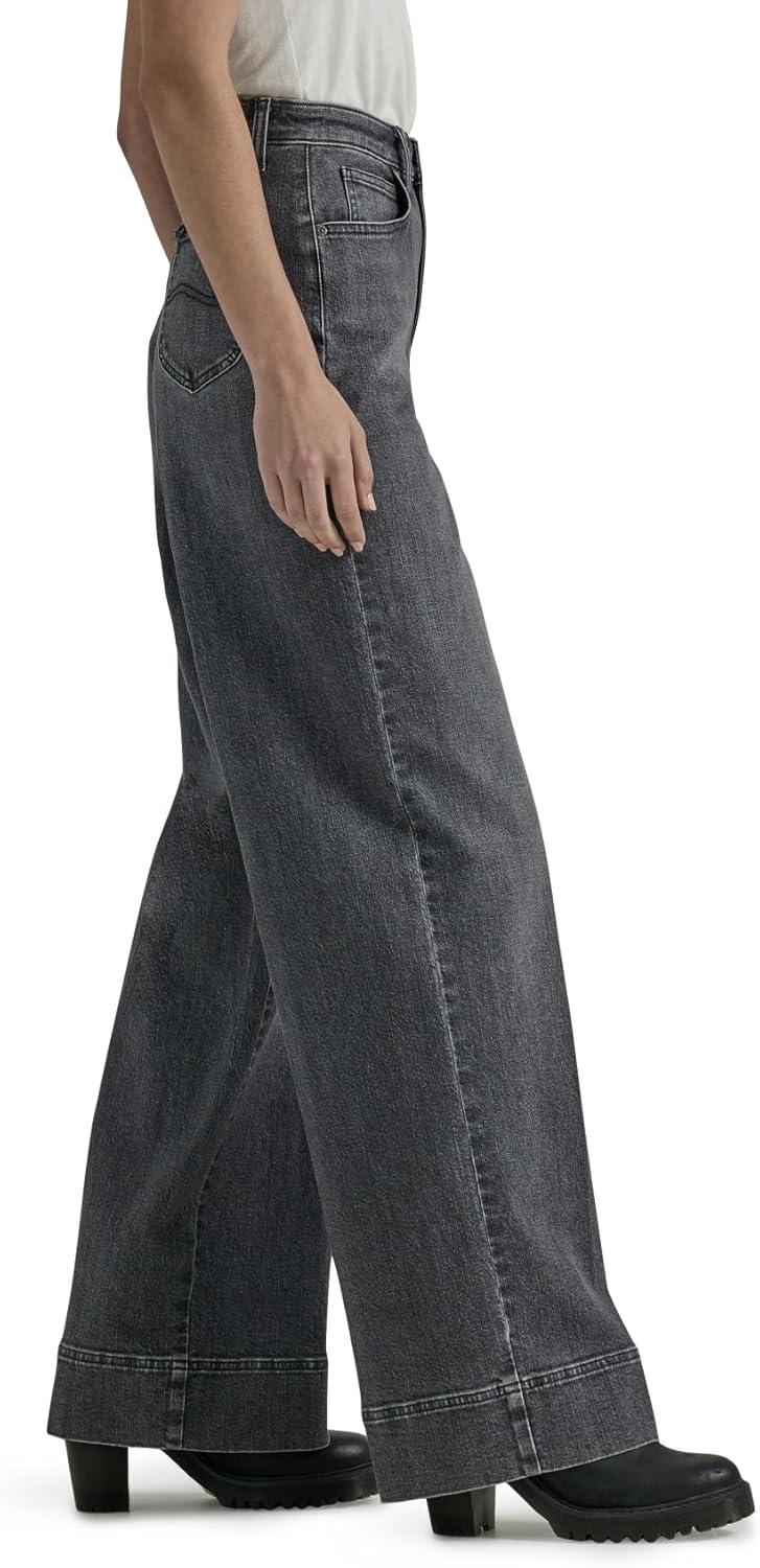 imageLee Womens Legendary High Rise Trouser JeanBlurred Darks
