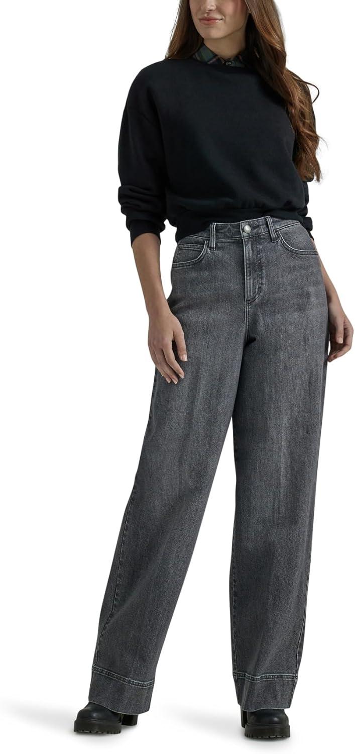 imageLee Womens Legendary High Rise Trouser JeanBlurred Darks