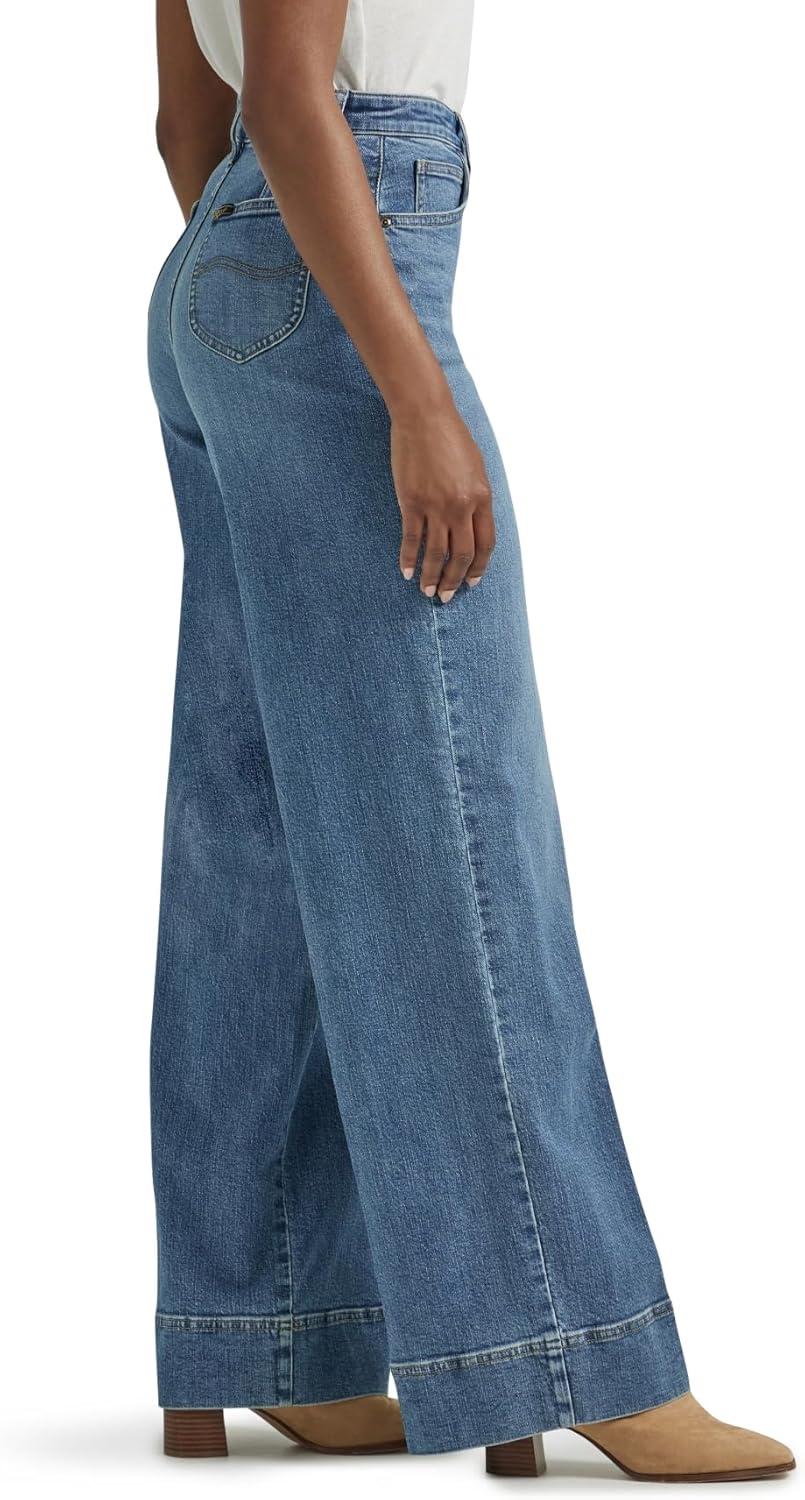 imageLee Womens Legendary High Rise Trouser JeanElevated Retro