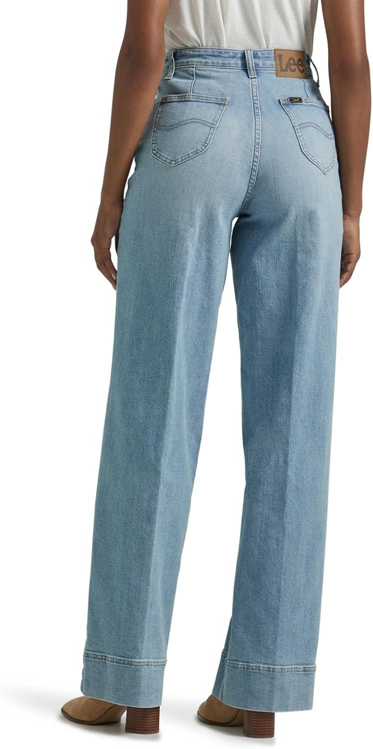 imageLee Womens Legendary High Rise Trouser JeanMorning Veil