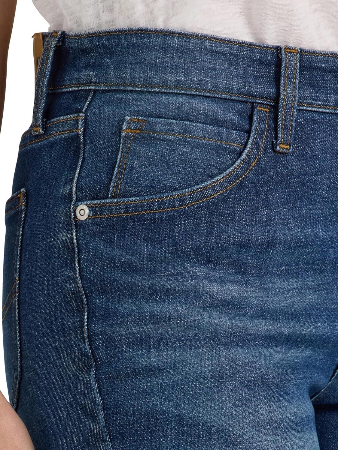 imageLee Womens Legendary Mid Rise 90s Taper JeanDark Stream