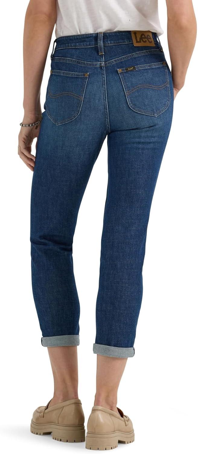 imageLee Womens Legendary Mid Rise 90s Taper JeanDark Stream