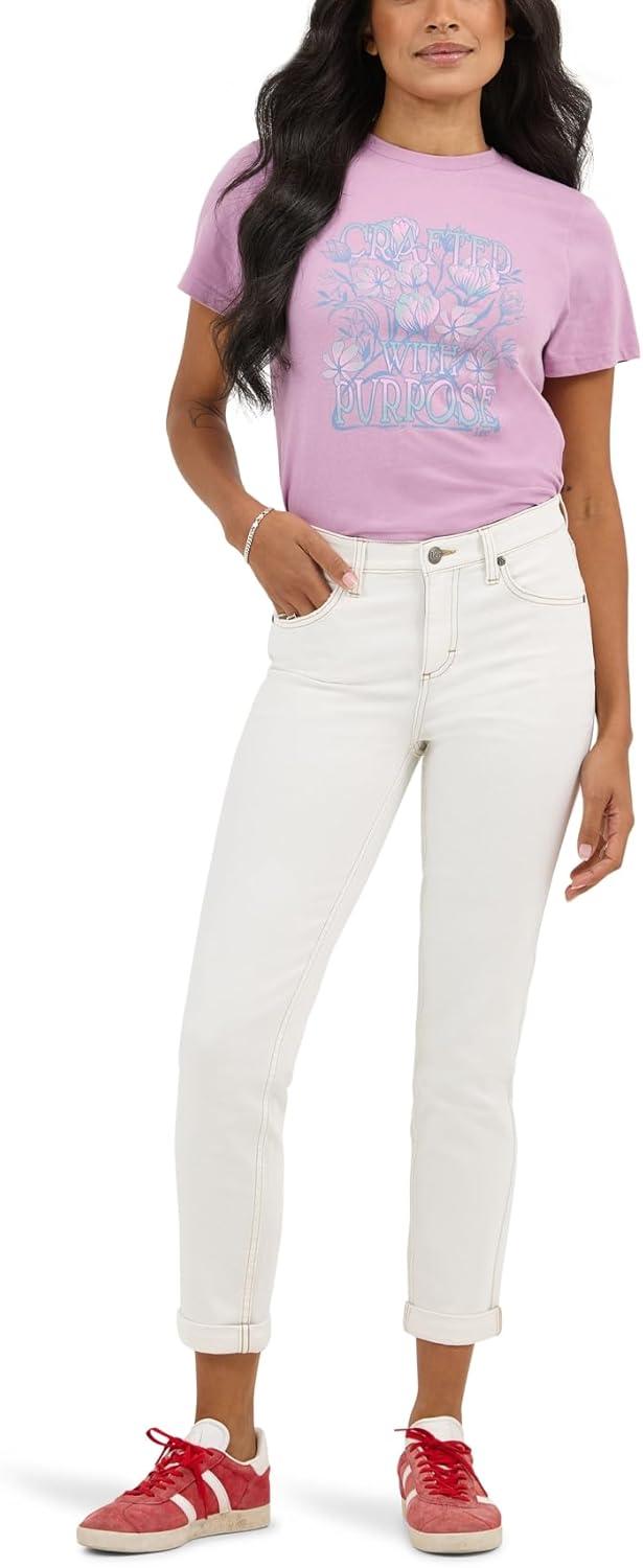 imageLee Womens Legendary Mid Rise 90s Taper JeanOff Shore