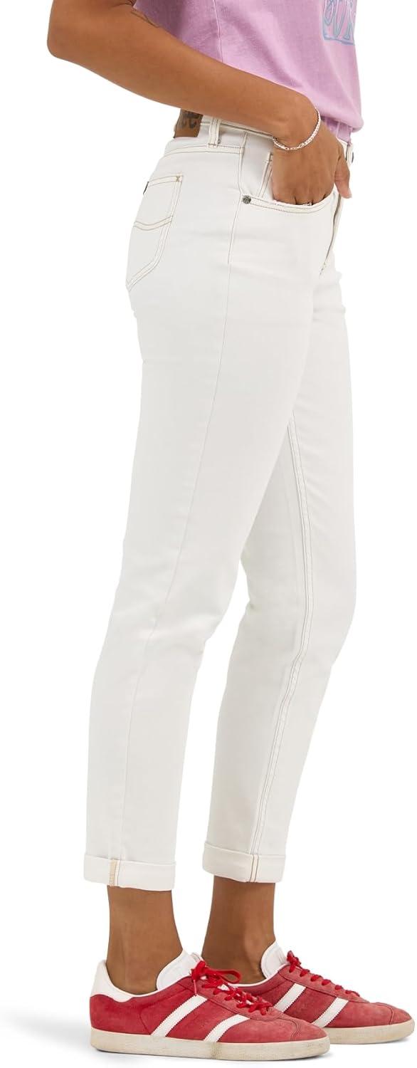 imageLee Womens Legendary Mid Rise 90s Taper JeanOff Shore
