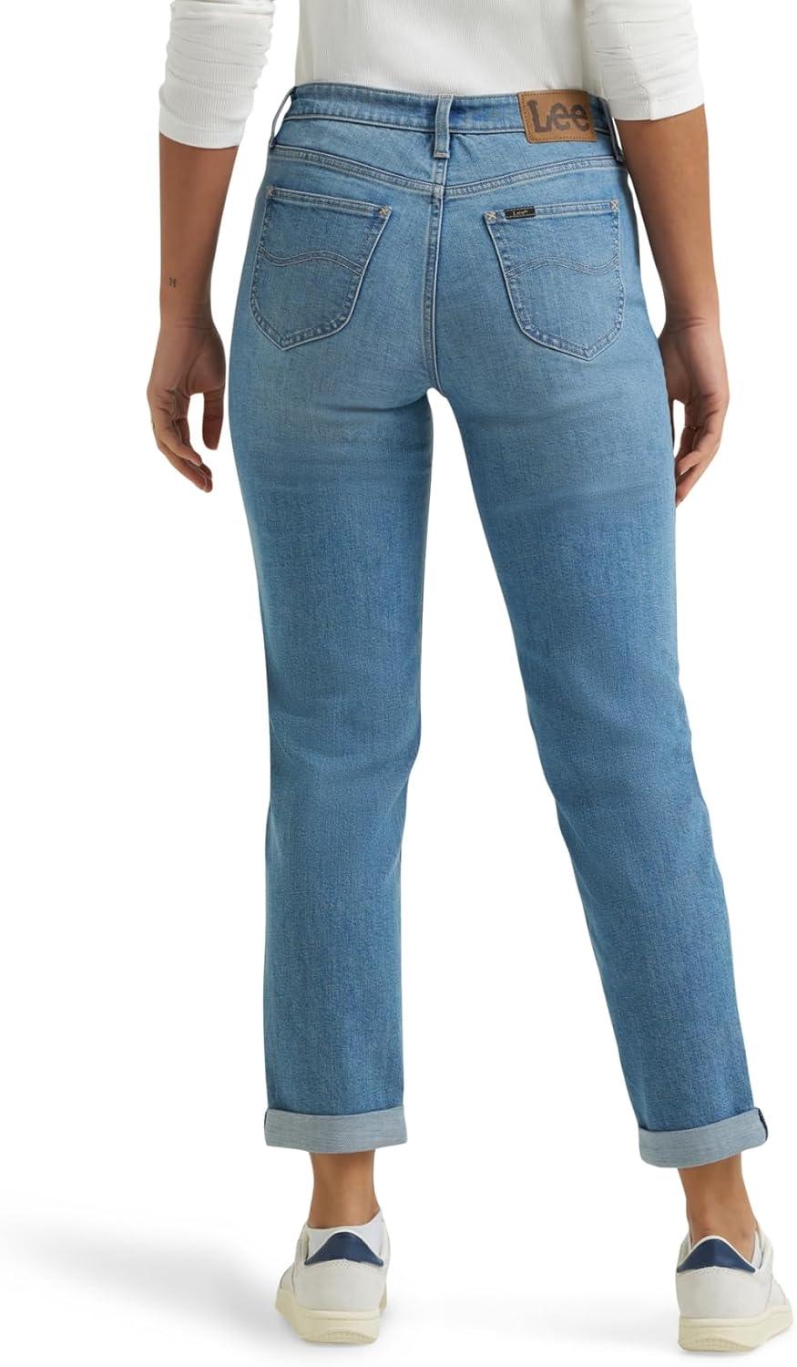 imageLee Womens Legendary Mid Rise 90s Taper JeanOn Holiday