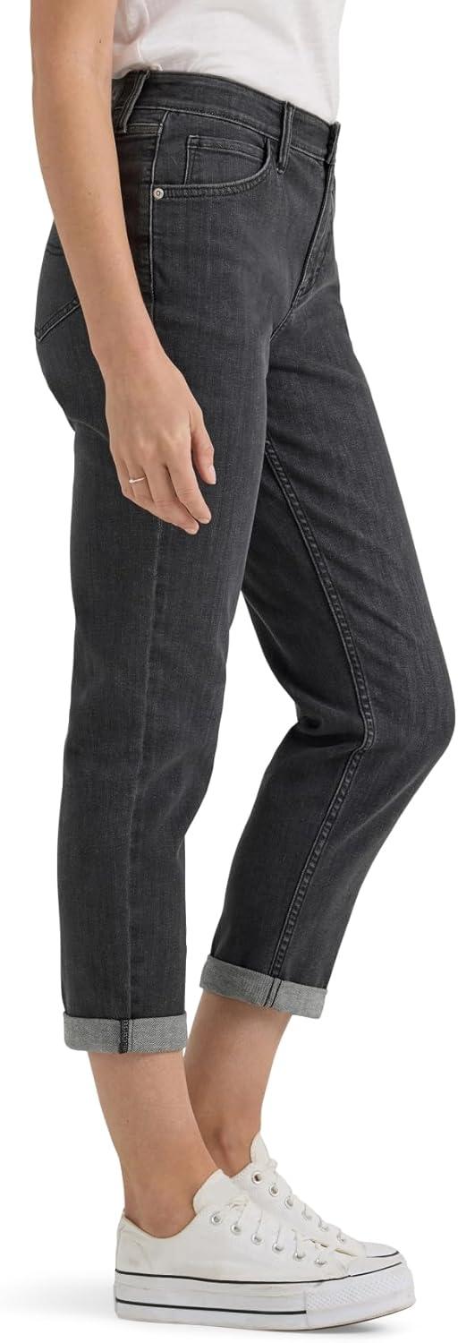imageLee Womens Legendary Mid Rise 90s Taper JeanRising Moon