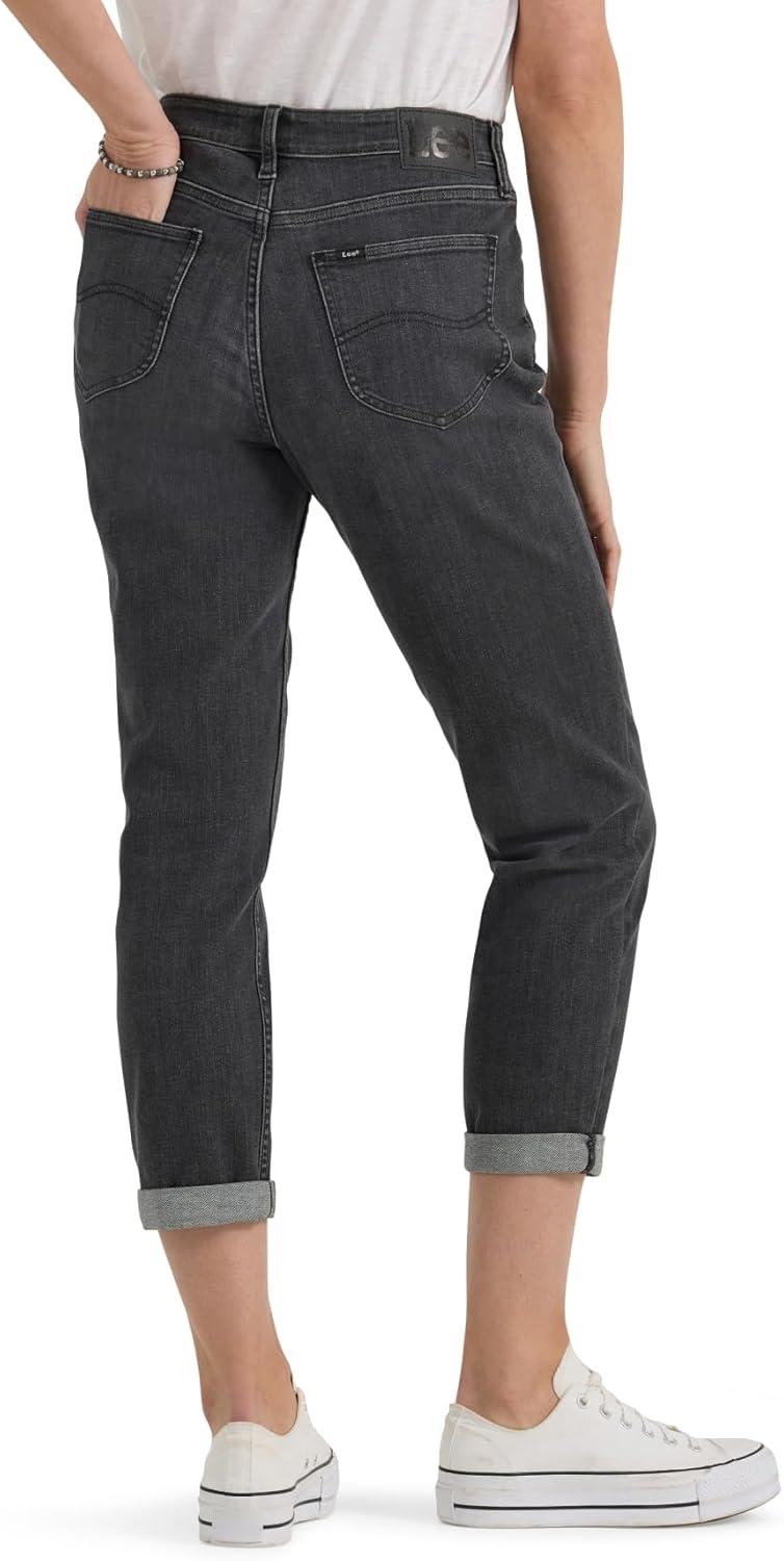 imageLee Womens Legendary Mid Rise 90s Taper JeanRising Moon