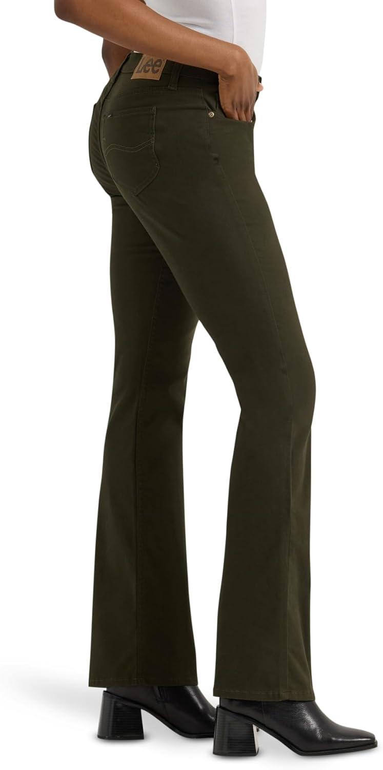 imageLee Womens Legendary Mid Rise Bootcut JeanDark Olive Night