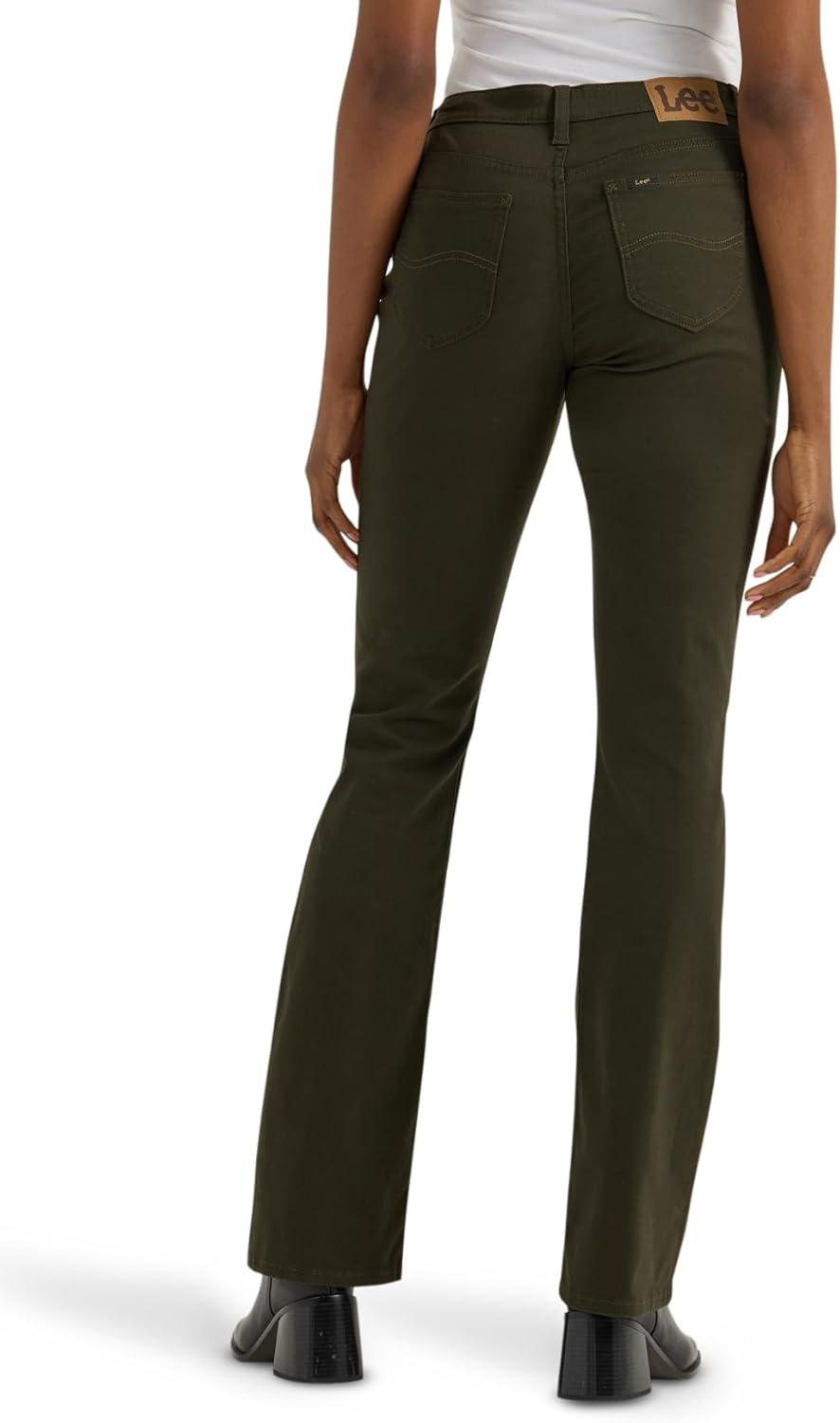 imageLee Womens Legendary Mid Rise Bootcut JeanDark Olive Night