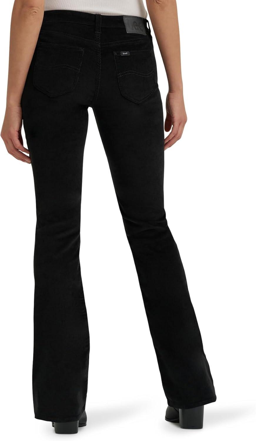 imageLee Womens Legendary Mid Rise Bootcut JeanUnionall Black Cord