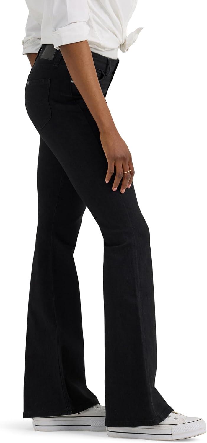 imageLee Womens Legendary Mid Rise Flare JeanBlack
