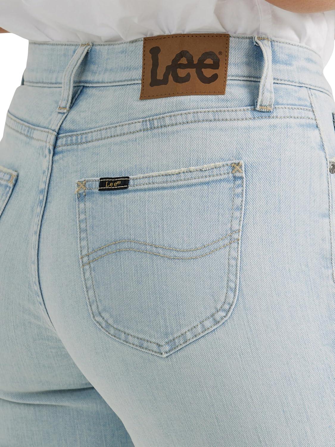 imageLee Womens Legendary Mid Rise Flare JeanBright Blue Day