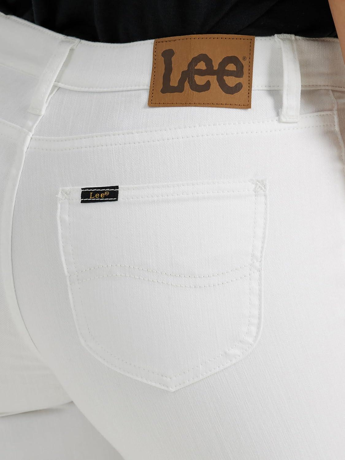 imageLee Womens Legendary Mid Rise Flare JeanBright White