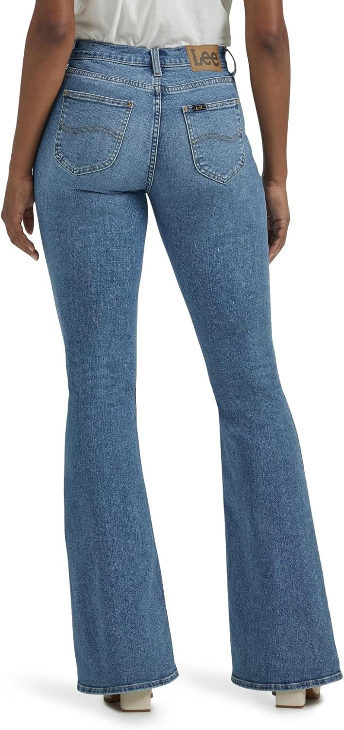 imageLee Womens Legendary Mid Rise Flare JeanElevated Retro