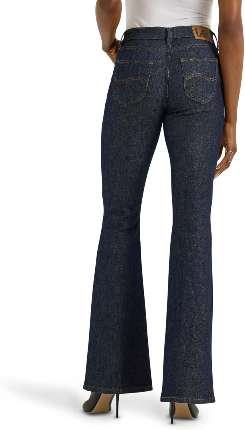 imageLee Womens Legendary Mid Rise Flare JeanIndigo Warrior