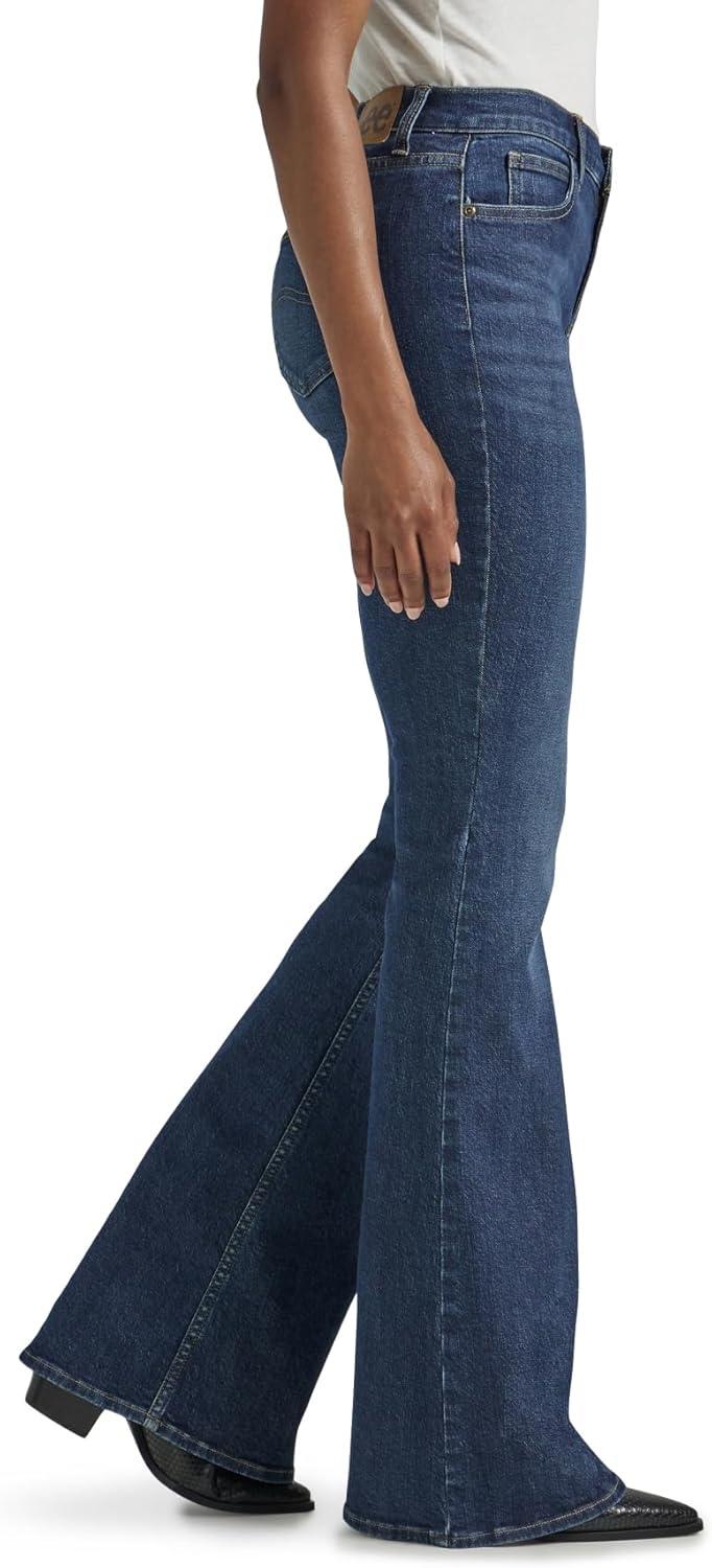 imageLee Womens Legendary Mid Rise Flare JeanInner Strength