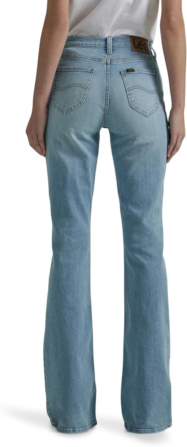 imageLee Womens Legendary Mid Rise Flare JeanMorning Veil DX