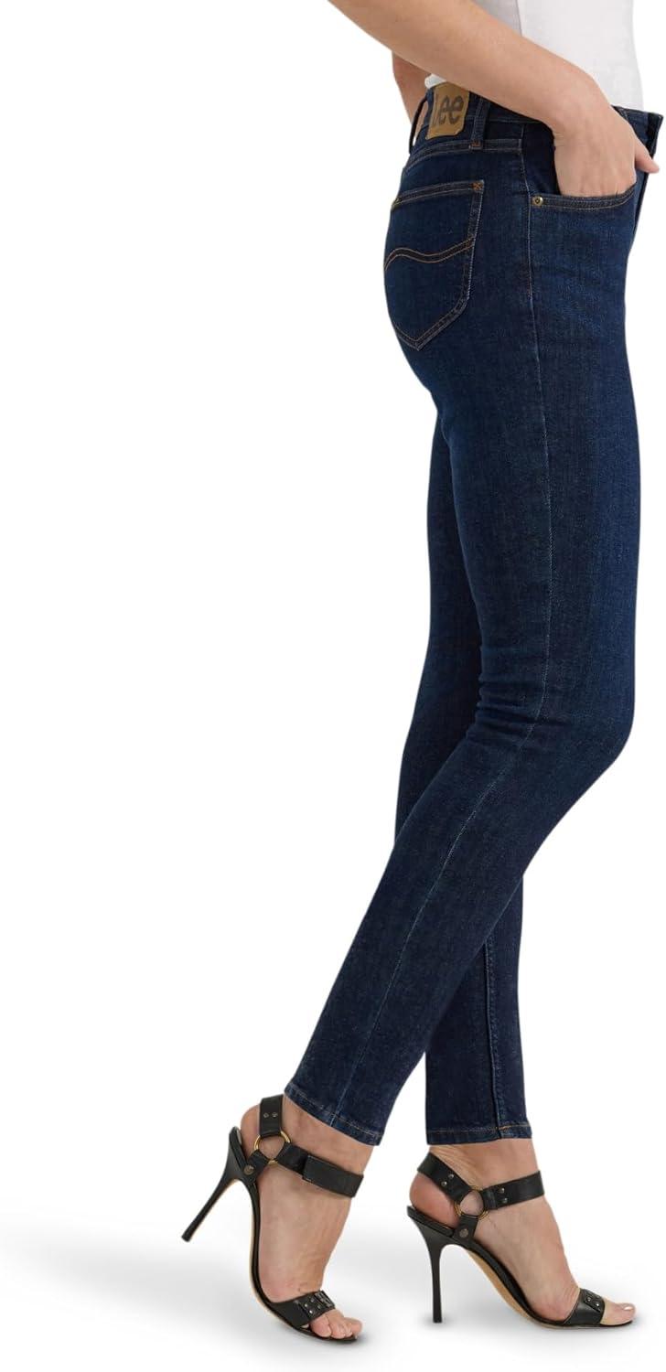 imageLee Womens Legendary Mid Rise Skinny JeanDark Strides