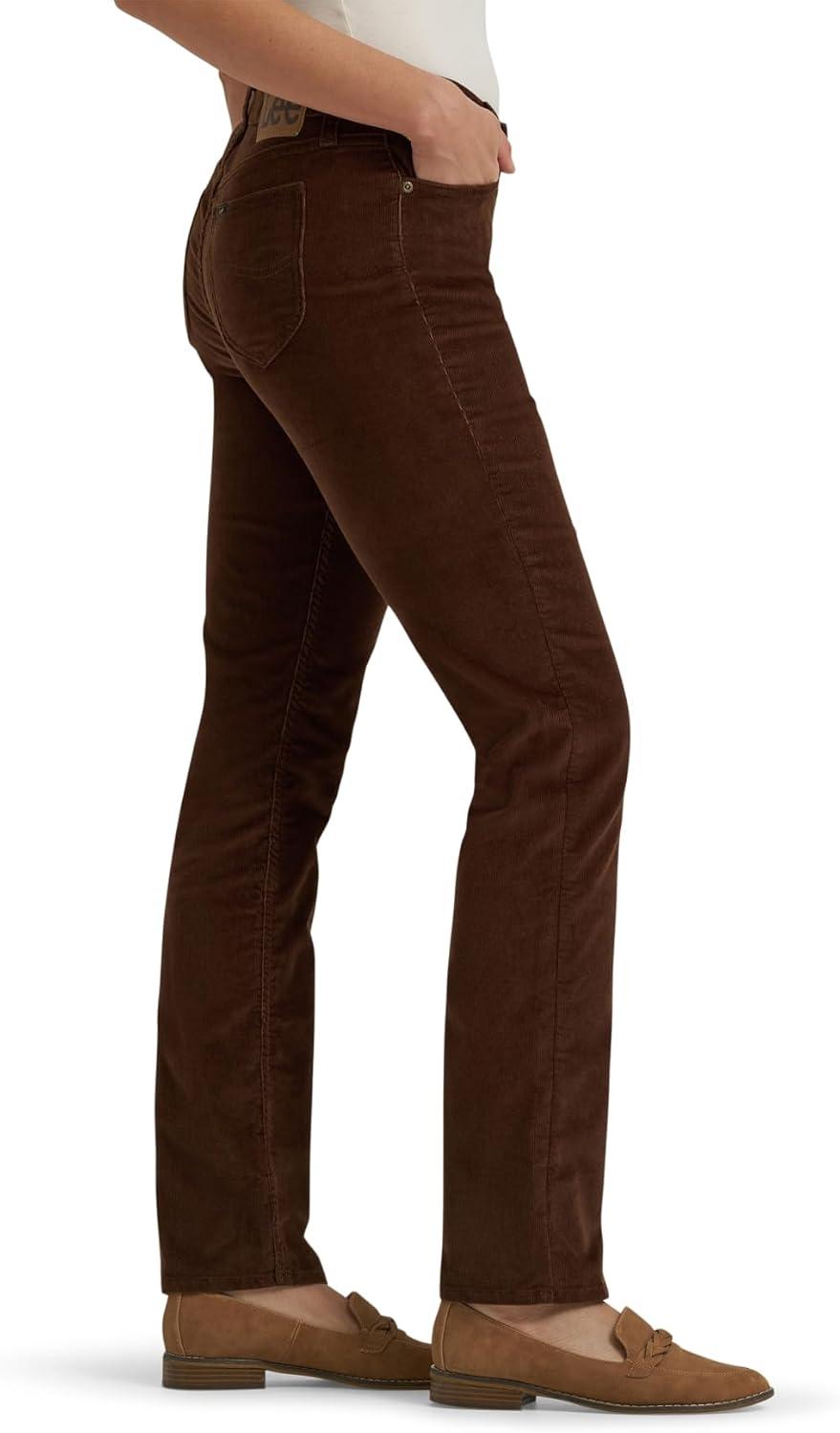 imageLee Womens Legendary Mid Rise Straight Leg JeanBistre Cord