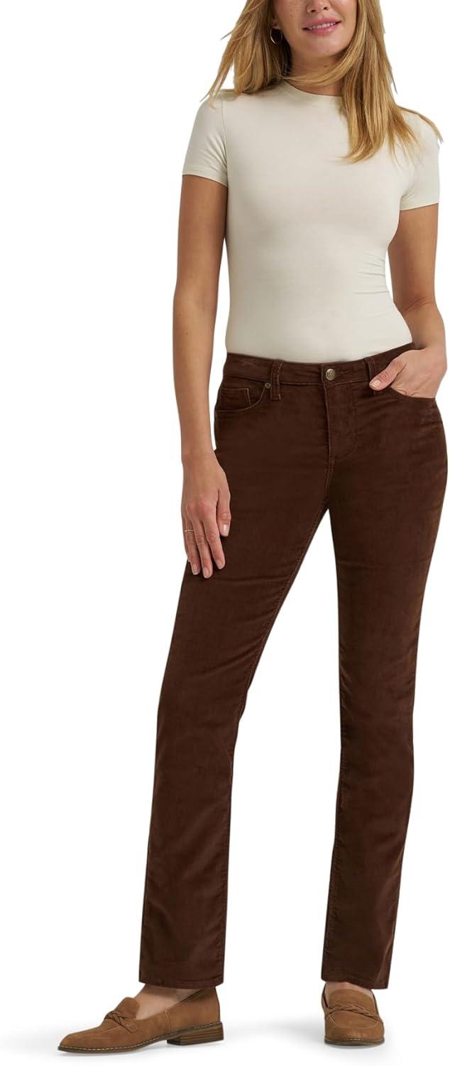 imageLee Womens Legendary Mid Rise Straight Leg JeanBistre Cord