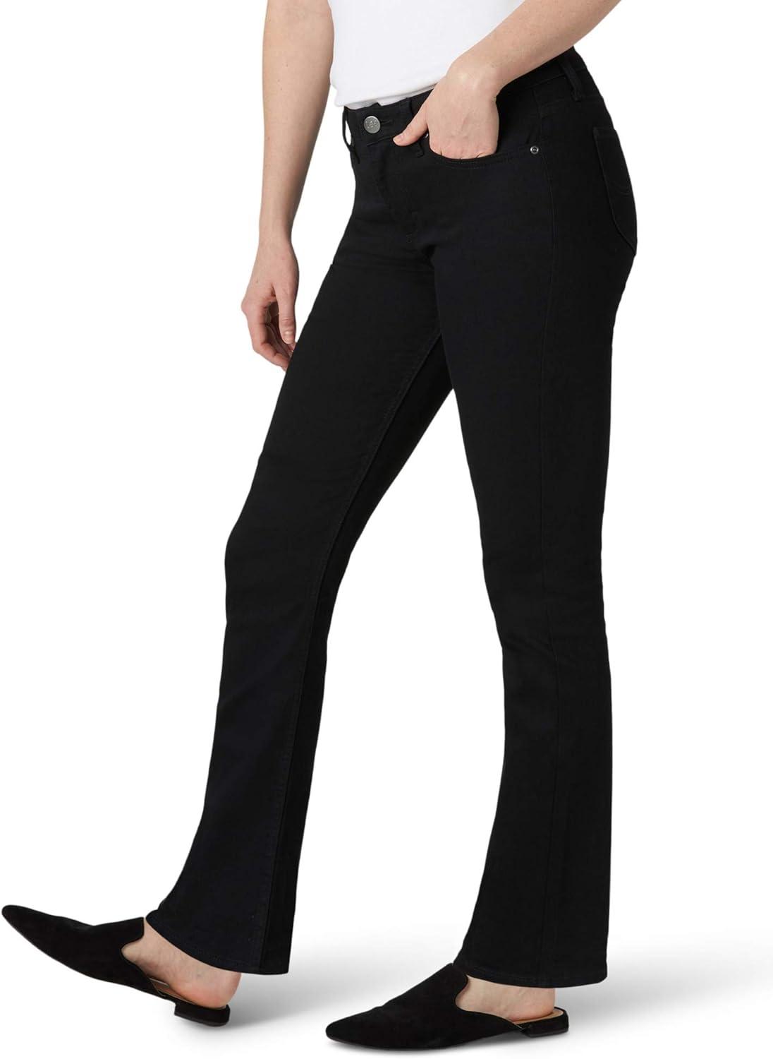 imageLee Womens Legendary Mid Rise Straight Leg JeanBlack