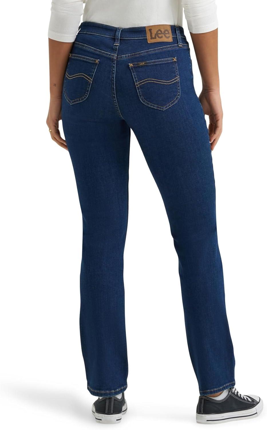 imageLee Womens Legendary Mid Rise Straight Leg JeanDark Secret