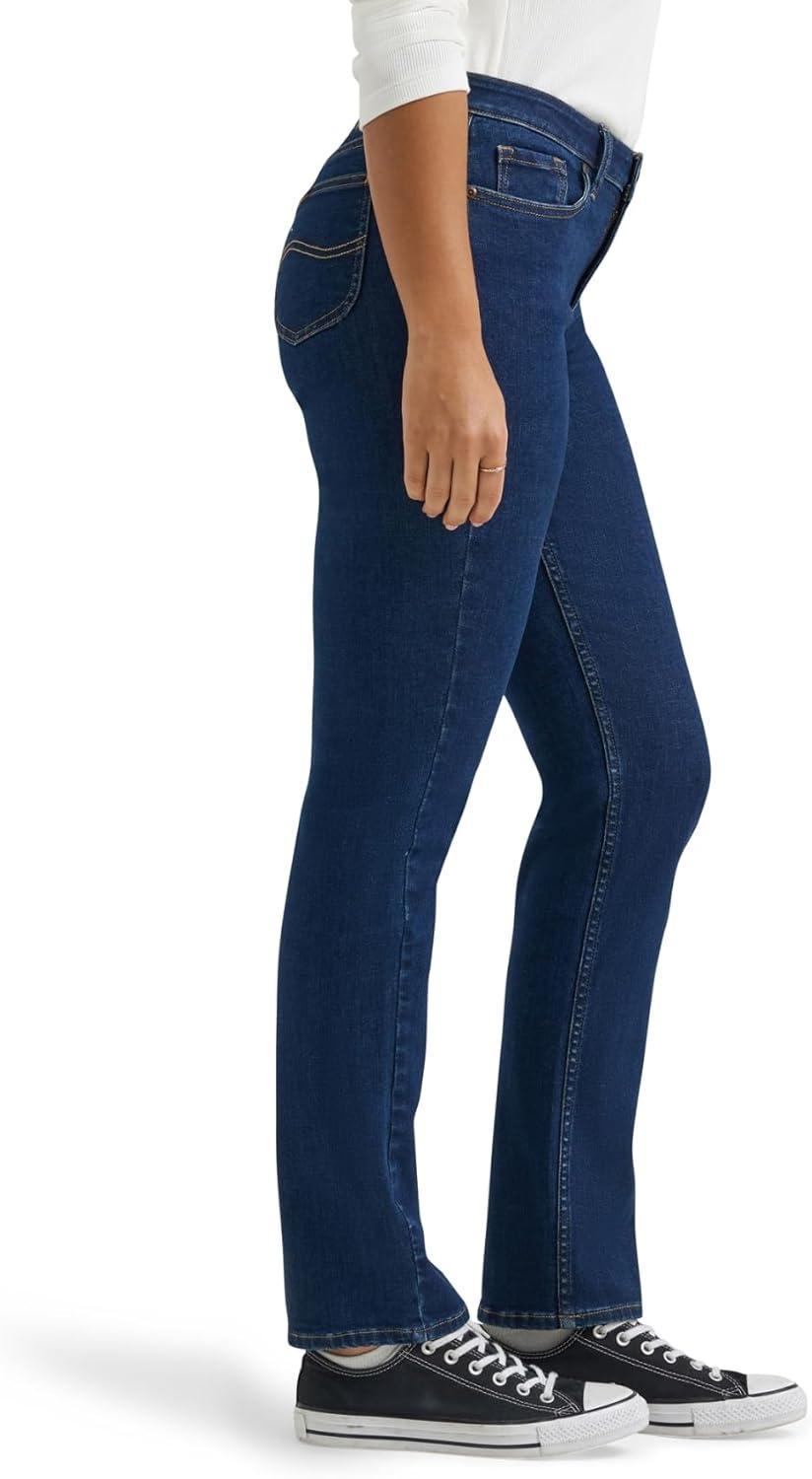 imageLee Womens Legendary Mid Rise Straight Leg JeanDark Secret