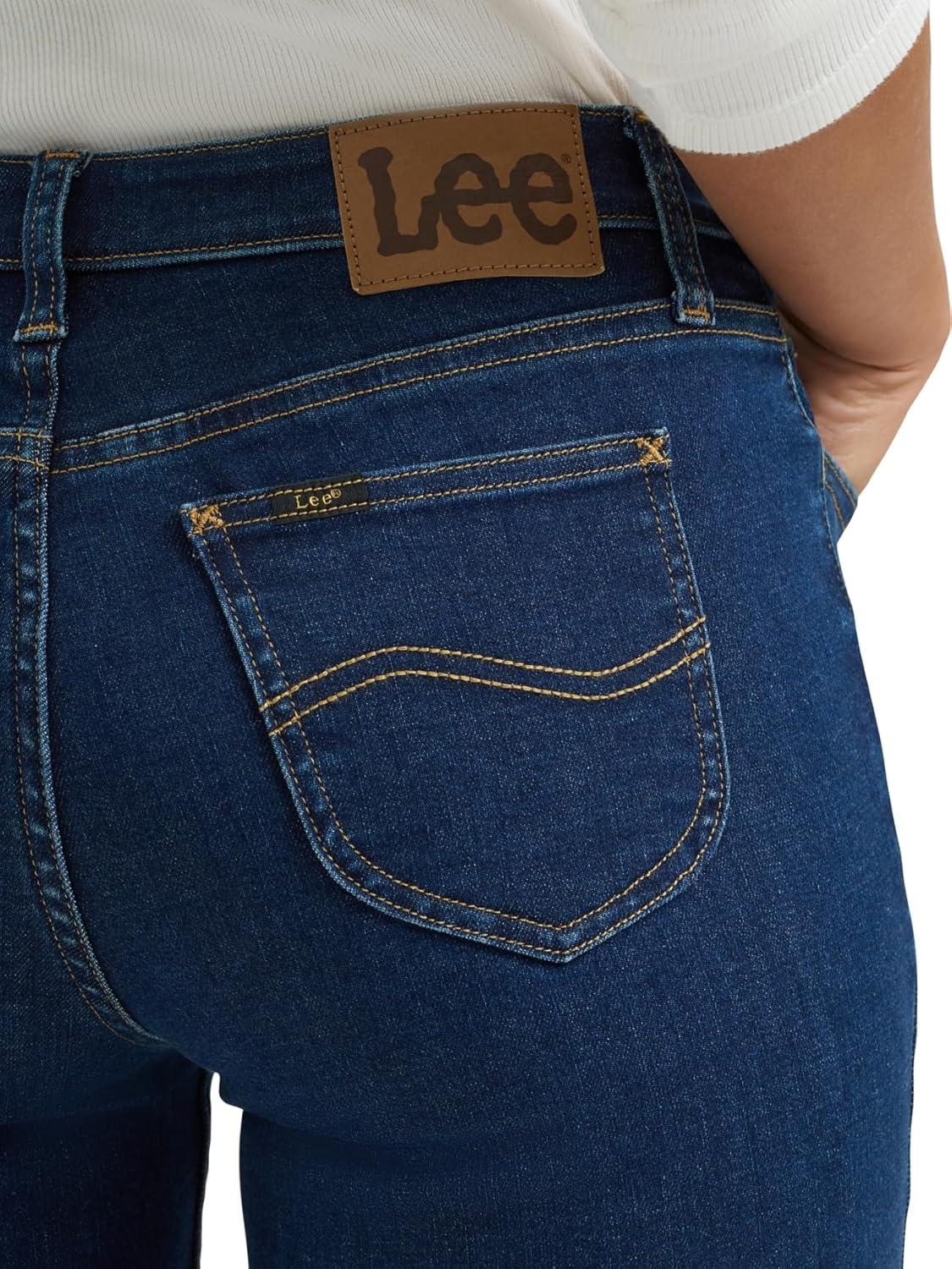 imageLee Womens Legendary Mid Rise Straight Leg JeanDark Secret
