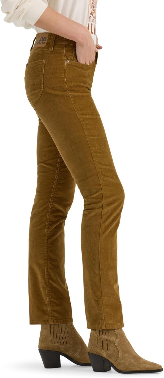imageLee Womens Legendary Mid Rise Straight Leg JeanGlazed Ginger Cord