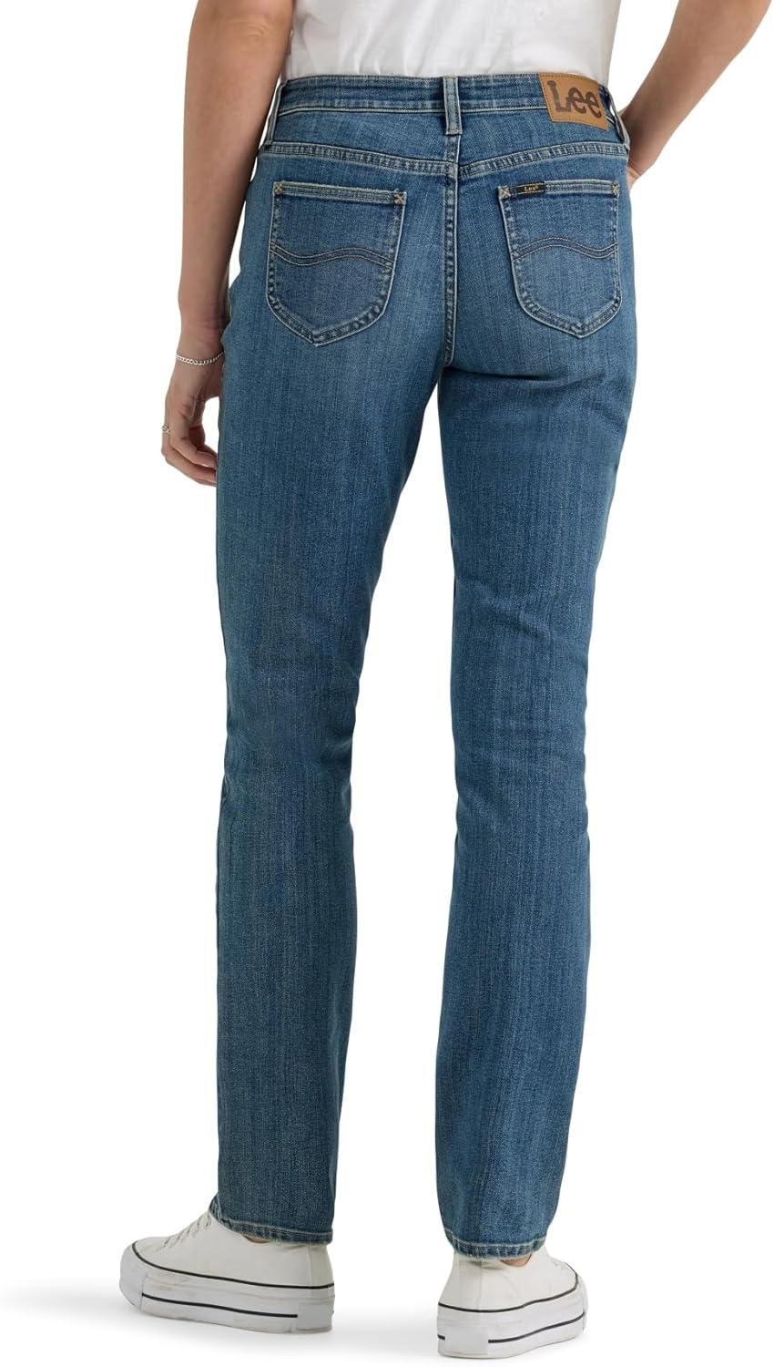 imageLee Womens Legendary Mid Rise Straight Leg JeanIndigo Luster
