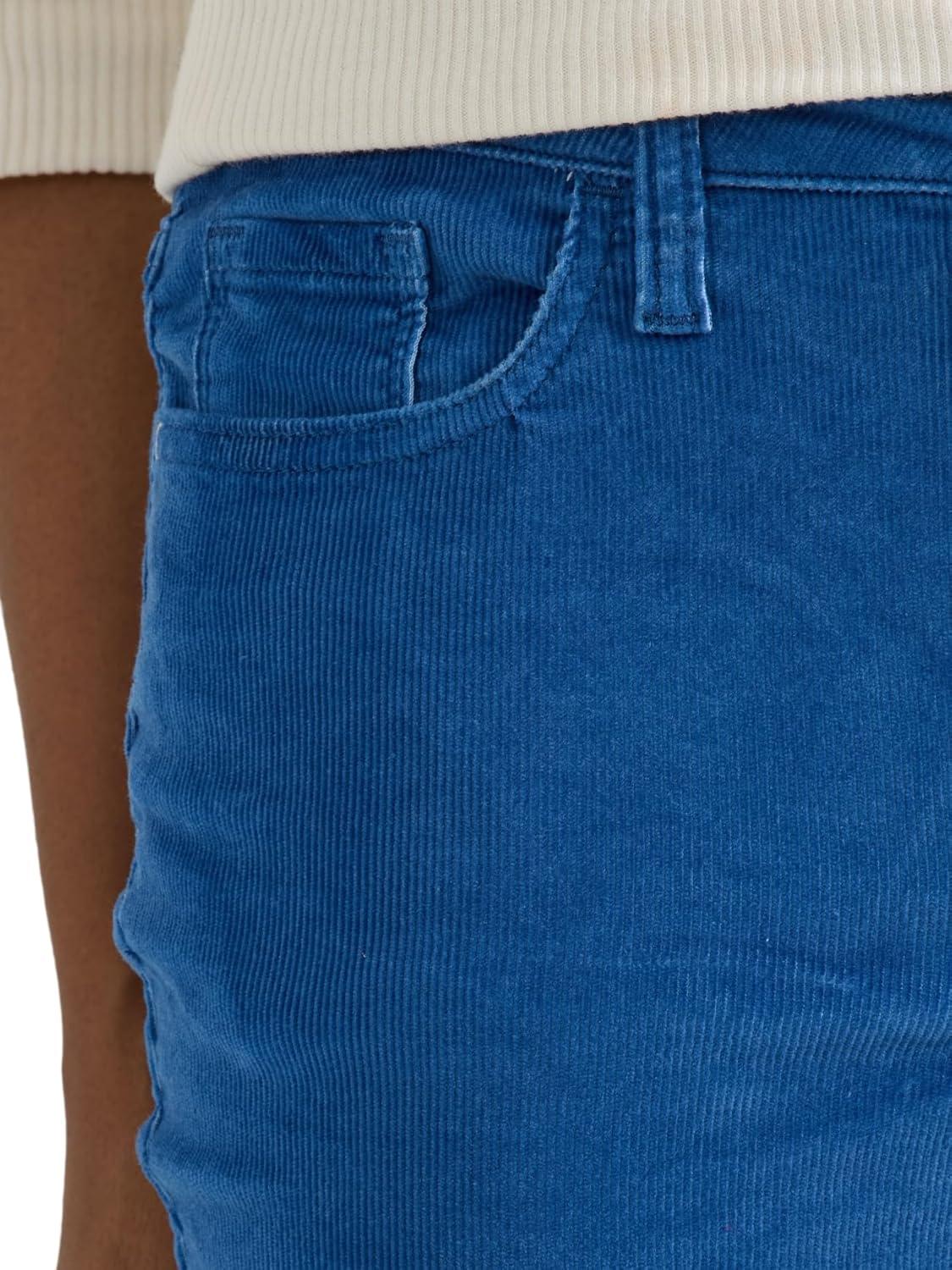 imageLee Womens Legendary Mid Rise Straight Leg JeanMidcentury Blue Cord