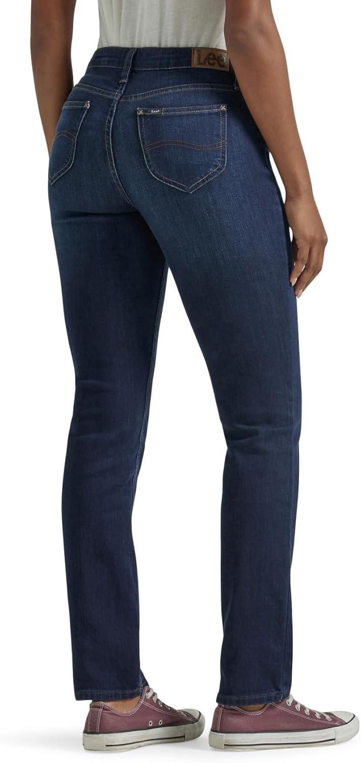 imageLee Womens Legendary Mid Rise Straight Leg JeanNightshade