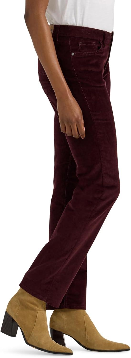 imageLee Womens Legendary Mid Rise Straight Leg JeanVelvet Beet Cord
