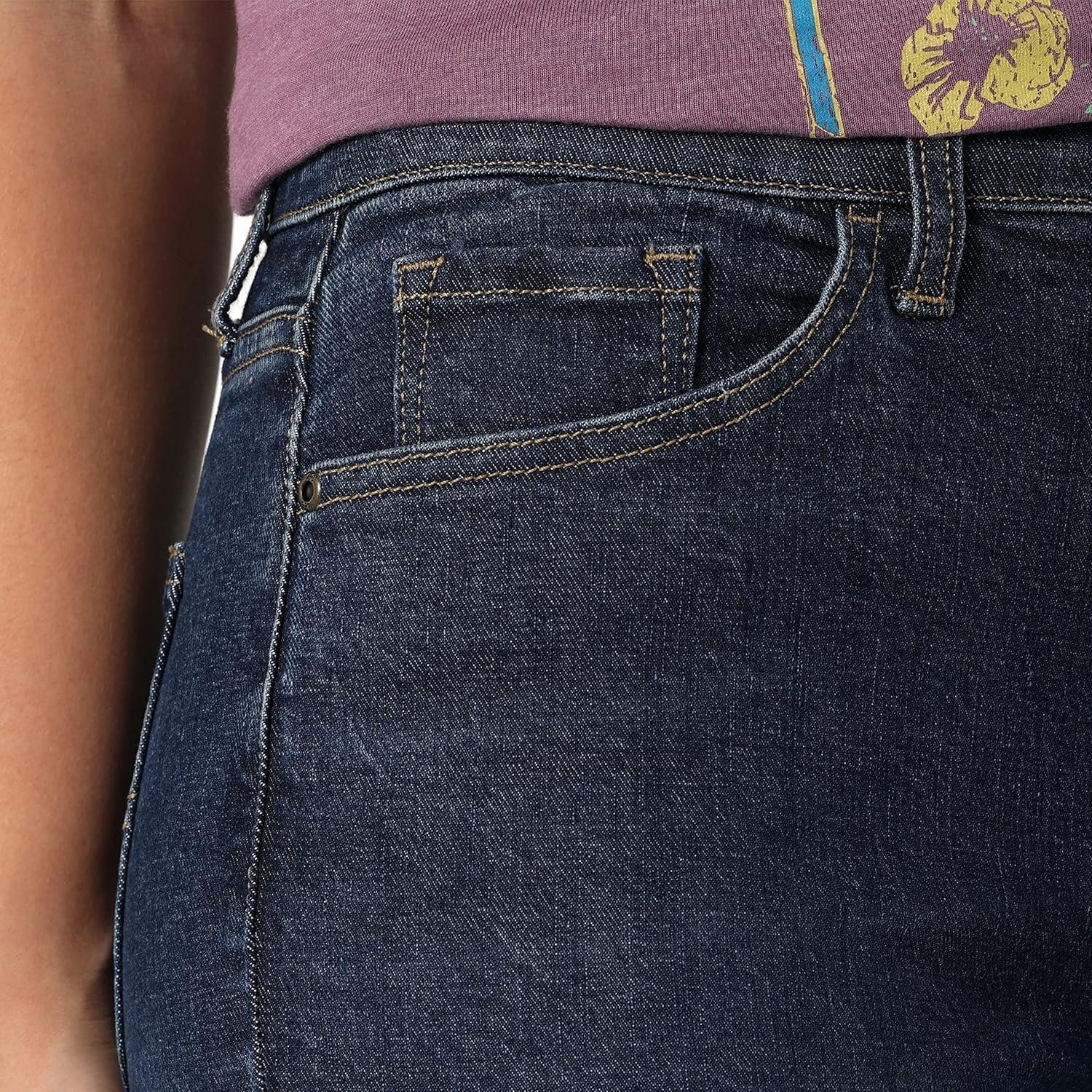 imageLee Womens Legendary Mom Jean in One Tone High Rise Straight Leg Size SOne Wash