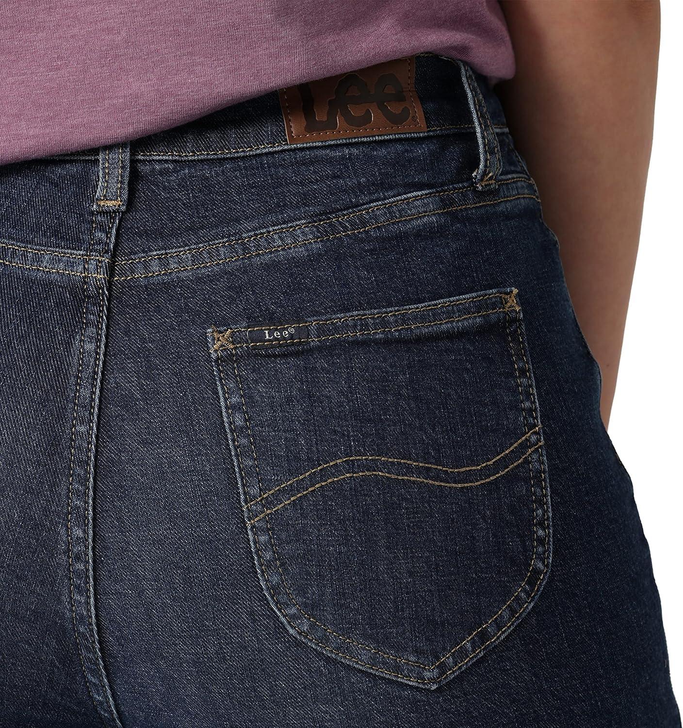 imageLee Womens Legendary Mom Jean in One Tone High Rise Straight Leg Size SOne Wash