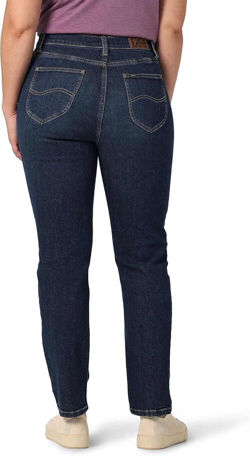 imageLee Womens Legendary Mom Jean in One Tone High Rise Straight Leg Size SOne Wash