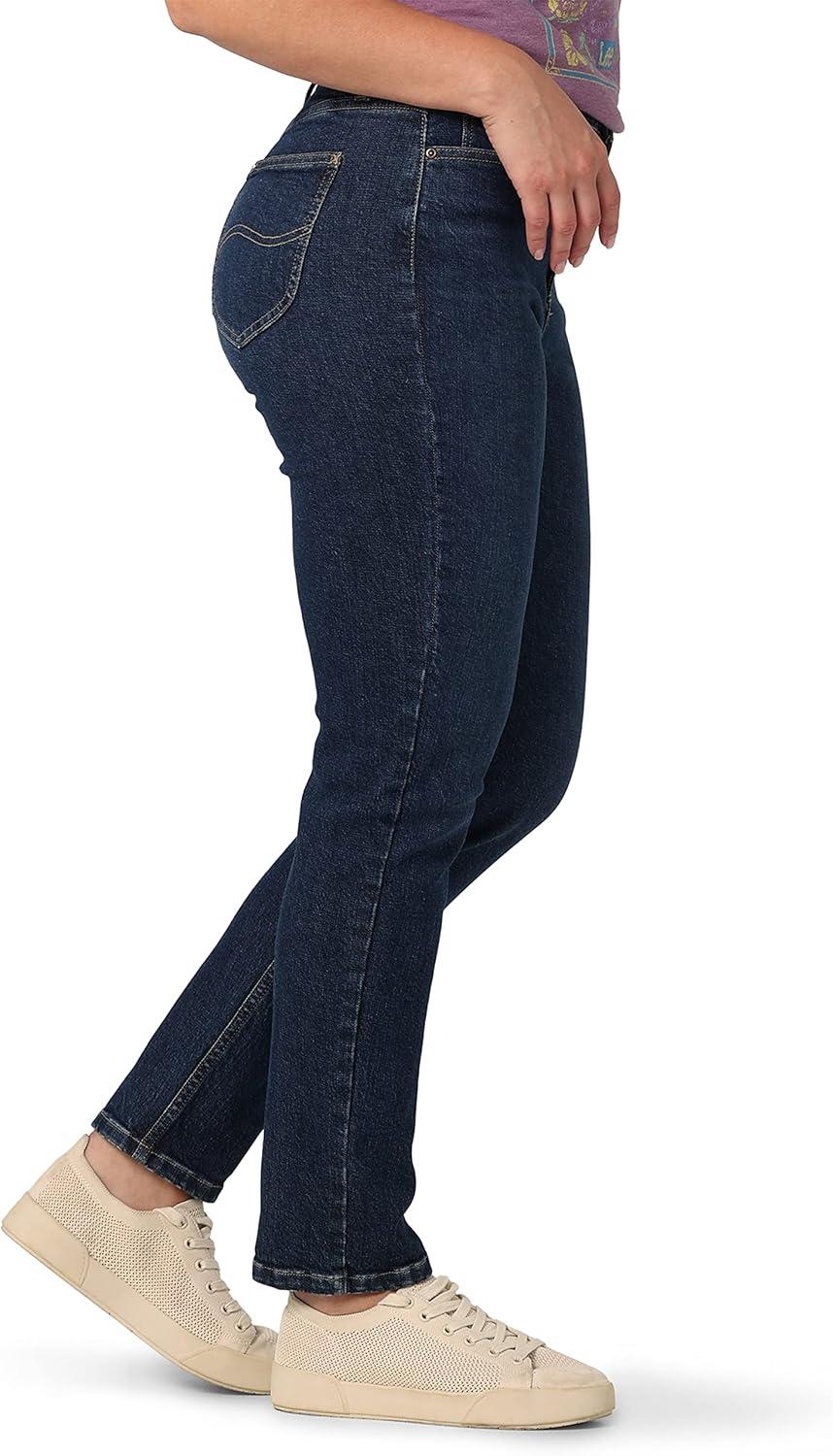 imageLee Womens Legendary Mom Jean in One Tone High Rise Straight Leg Size SOne Wash