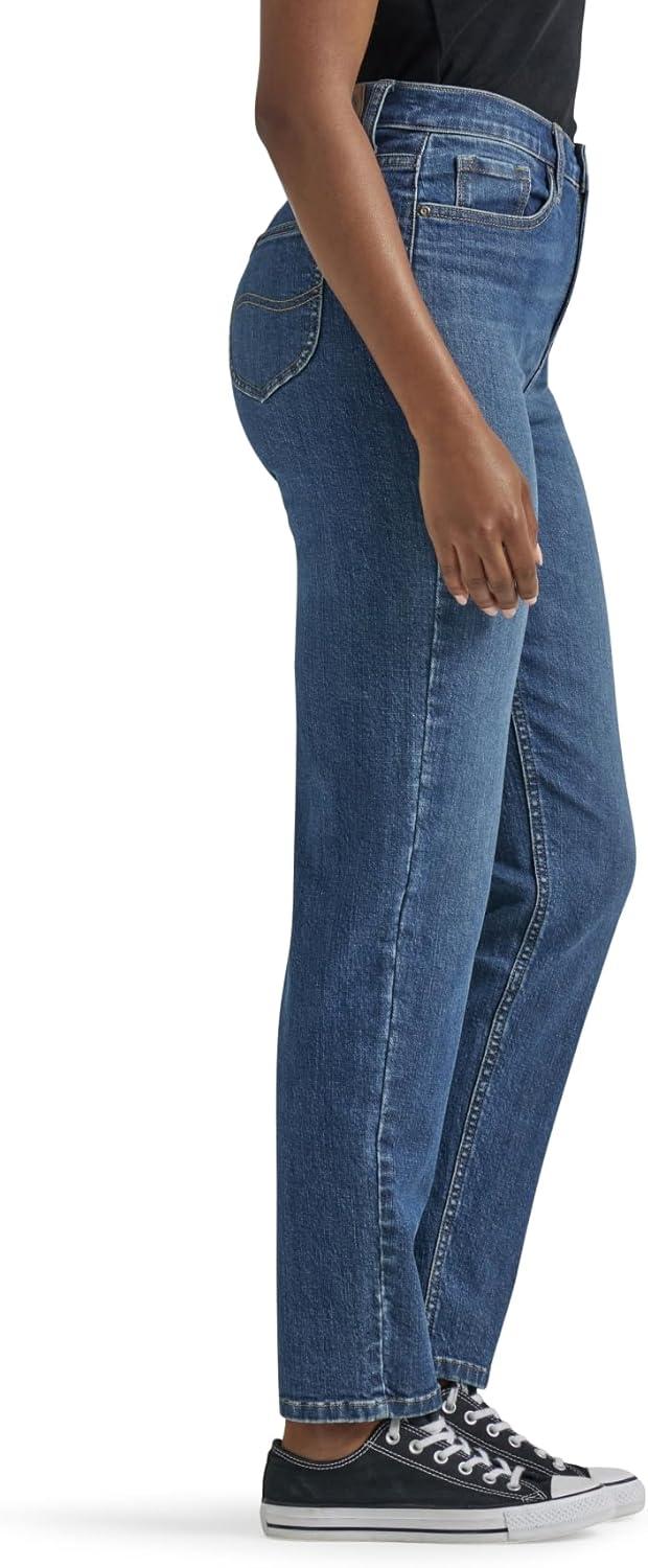 imageLee Womens Legendary Mom Jean in One Tone High Rise Straight Leg Size SStandout