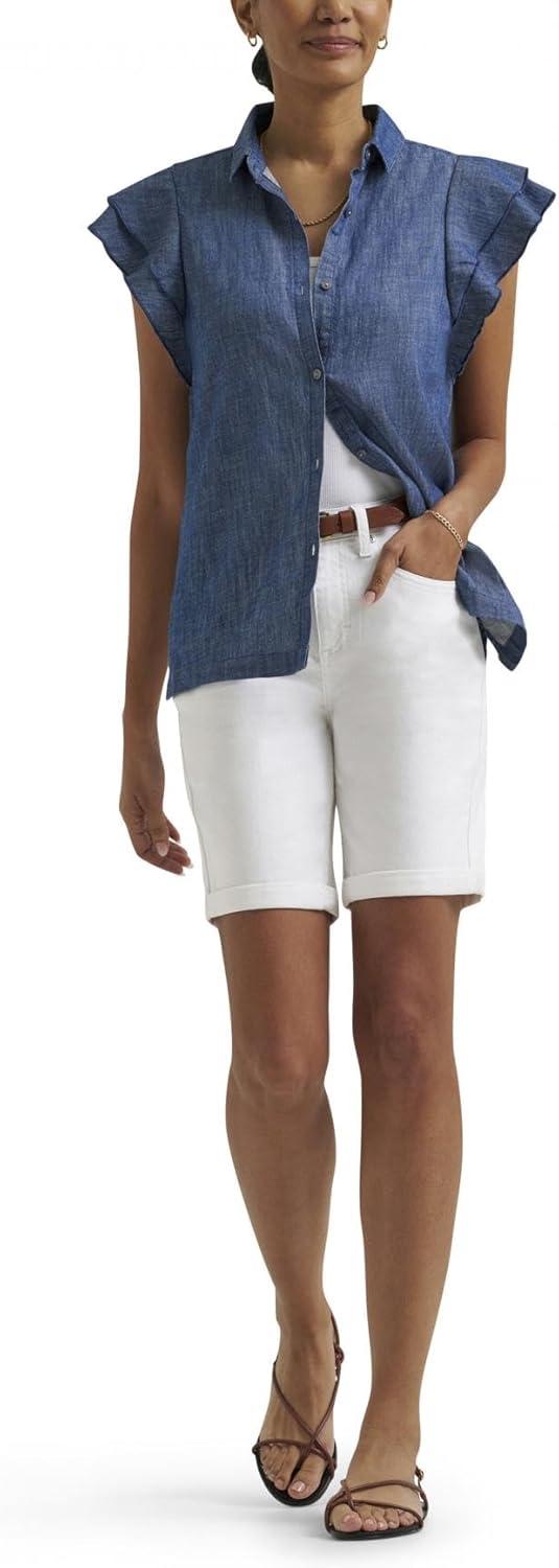 imageLee Womens Legendary Relaxed Bermuda ShortBright White