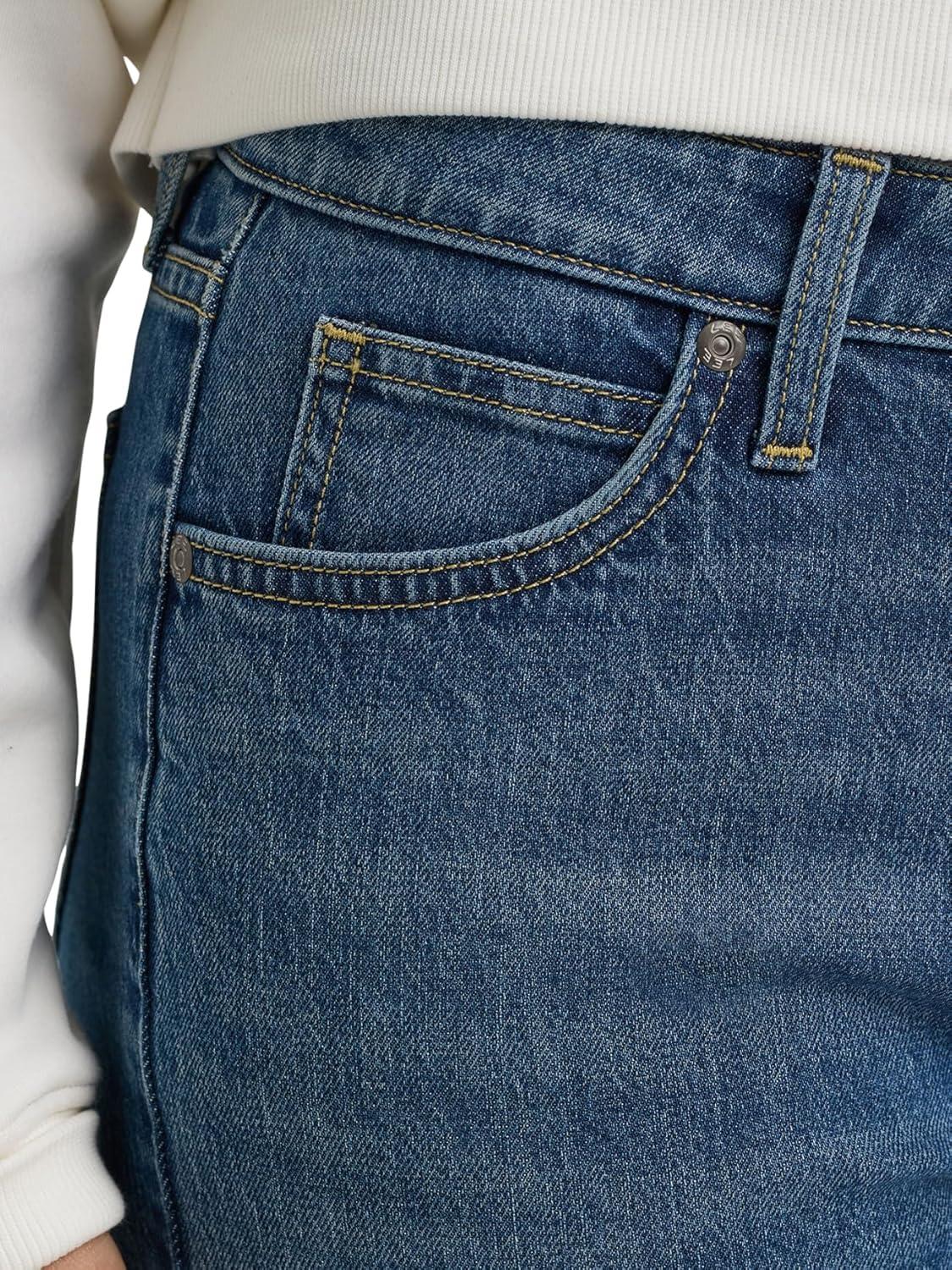 imageLee Womens Legendary Relaxed Straight JeanIndigo Quilt