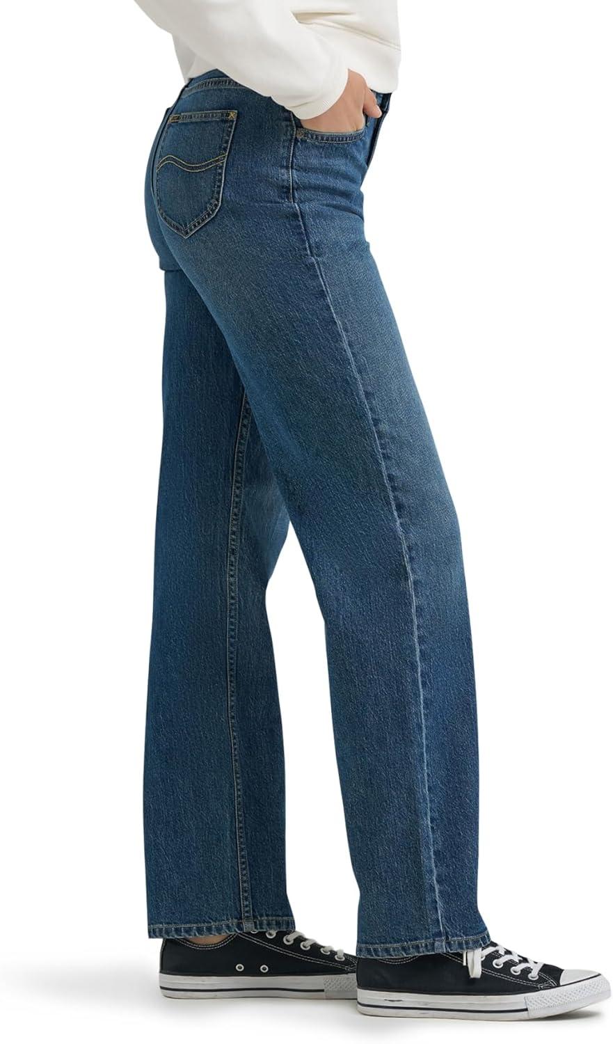imageLee Womens Legendary Relaxed Straight JeanIndigo Quilt